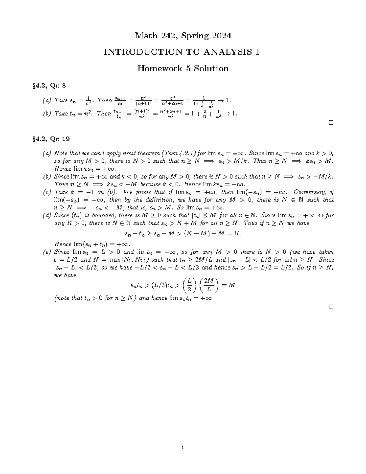 Sol5 - Answers to homework questions - Math 242, Spring 2024 ...