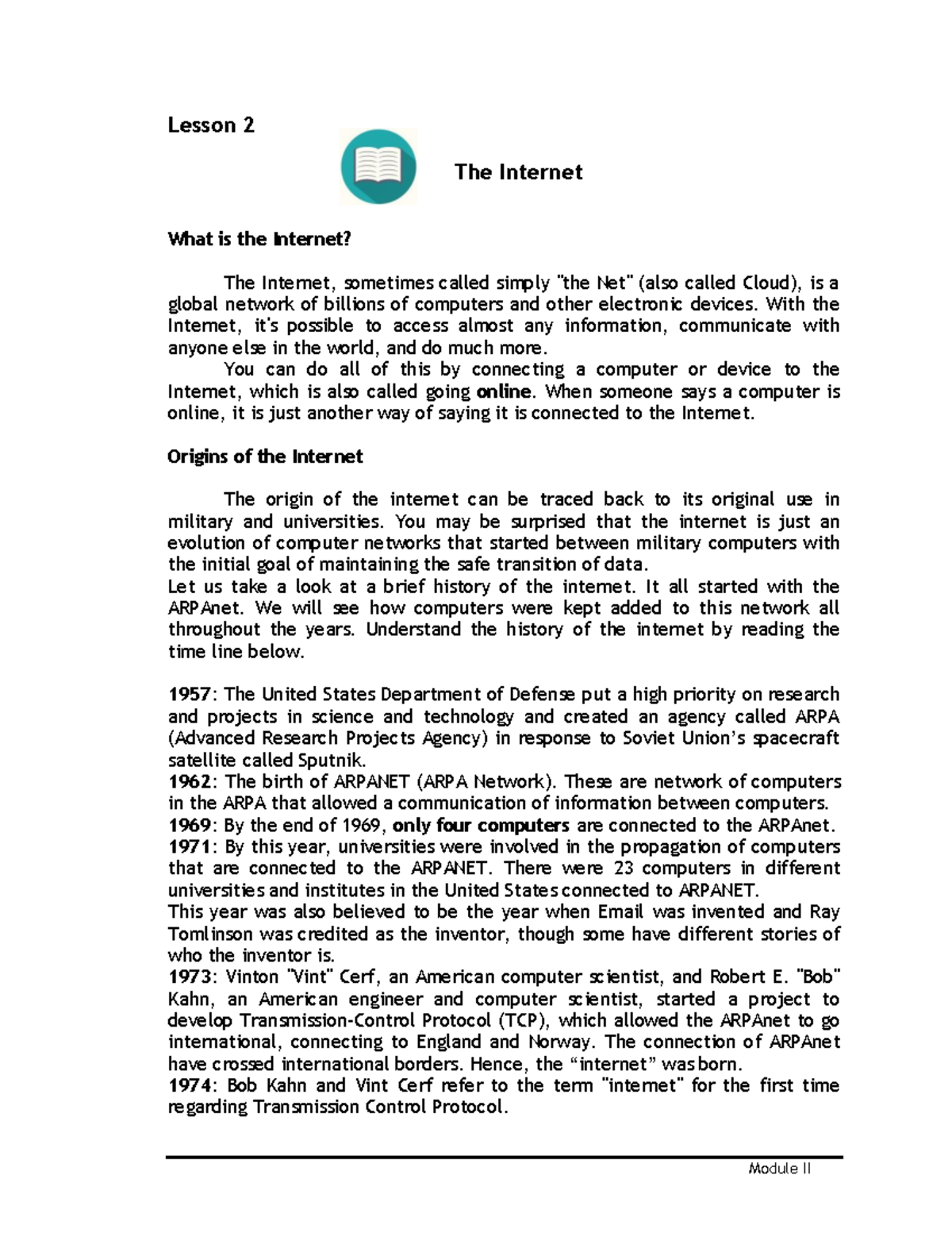 lesson-5-the-internet-module-ii-lesson-2-what-is-the-internet-the