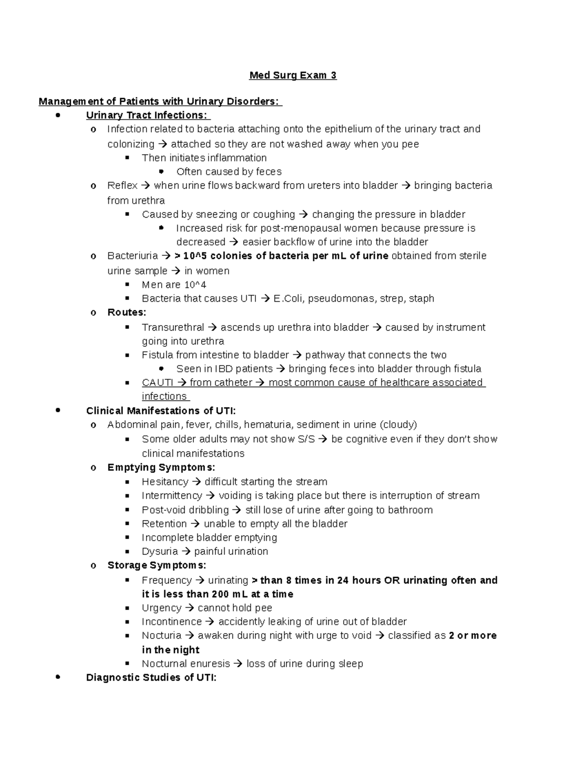 Med Surg Exam 3 - Med Surg Exam 3 - Med Surg Exam 3 Management Of ...