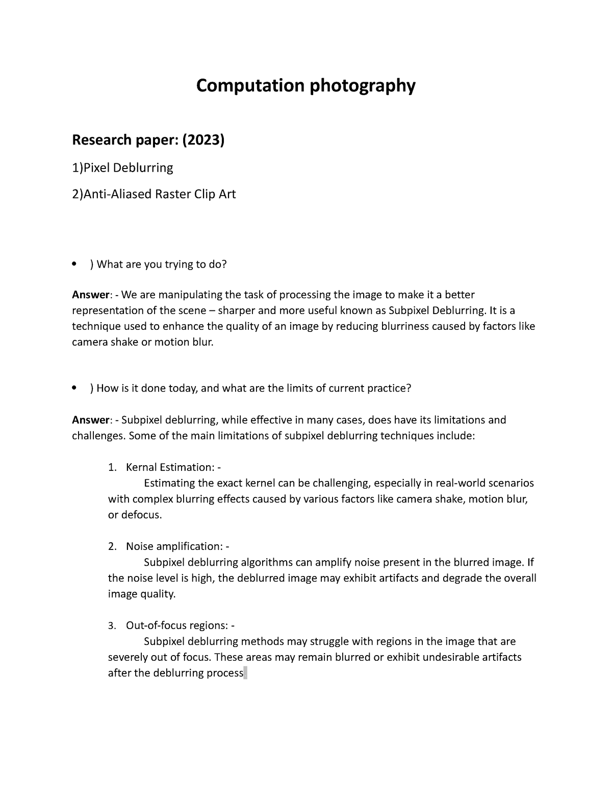 photography research paper topic ideas