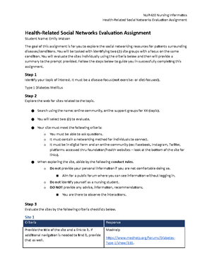 NUR420 Database Exploration and Nursing Contributions PSLO - Database ...