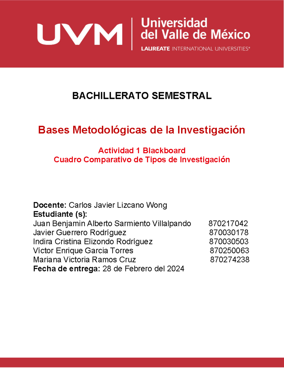 A1 E14 BMI - BACHILLERATO SEMESTRAL Bases Metodológicas De La ...