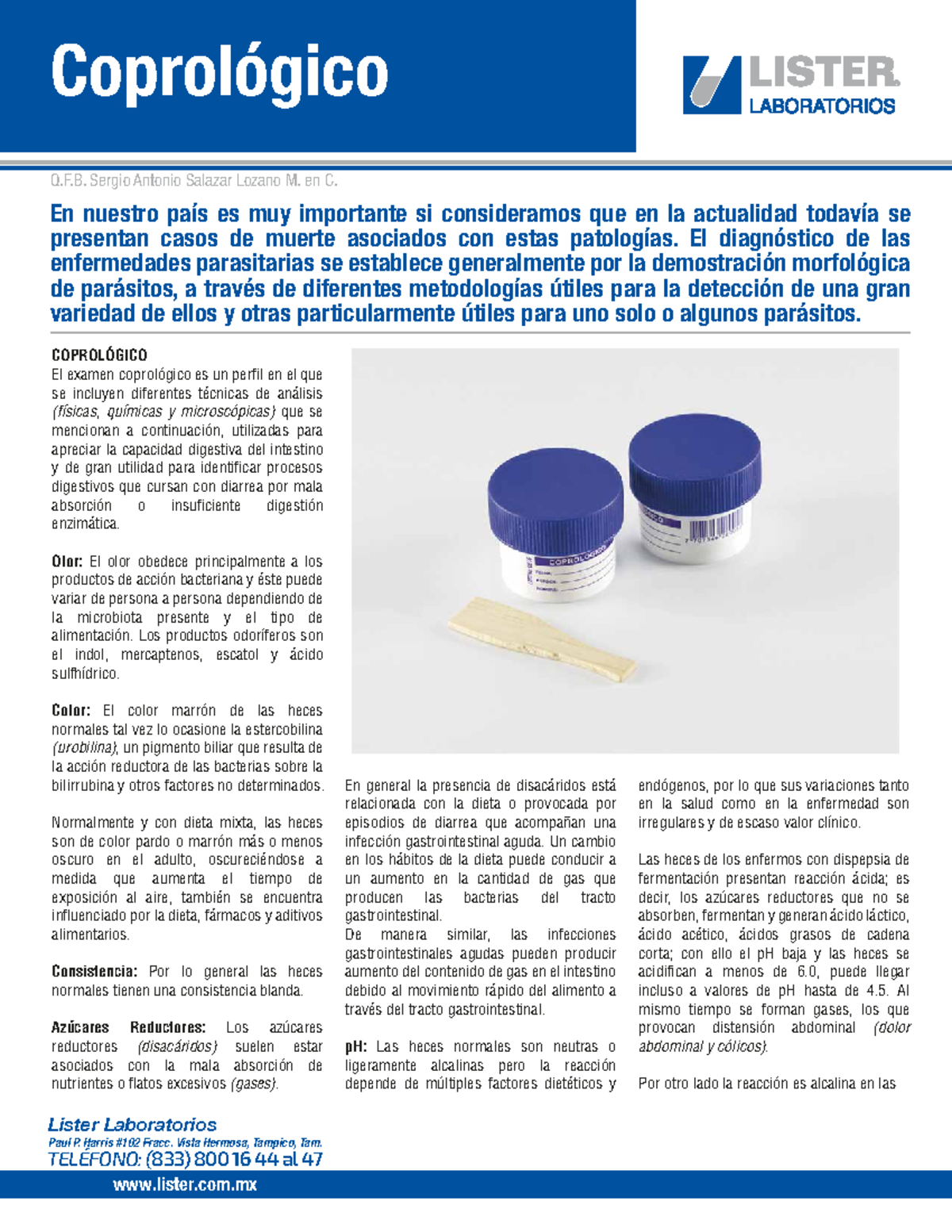 Flyer-Coprológico - Hello - COPROLÓGICO El examen coprológico es un ...