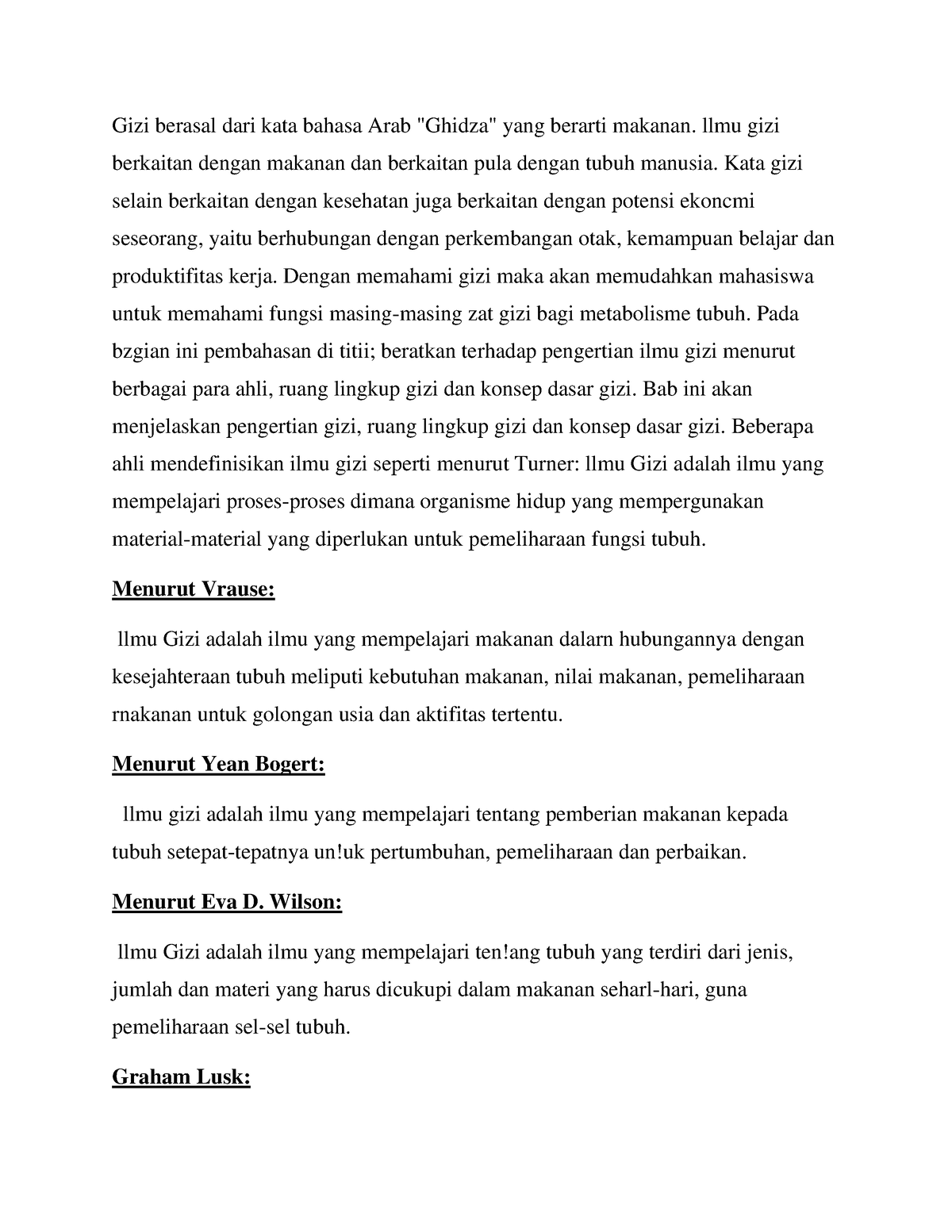 Pengertian Gizi Menurut Bahasa Asing - Gizi Berasal Dari Kata Bahasa ...