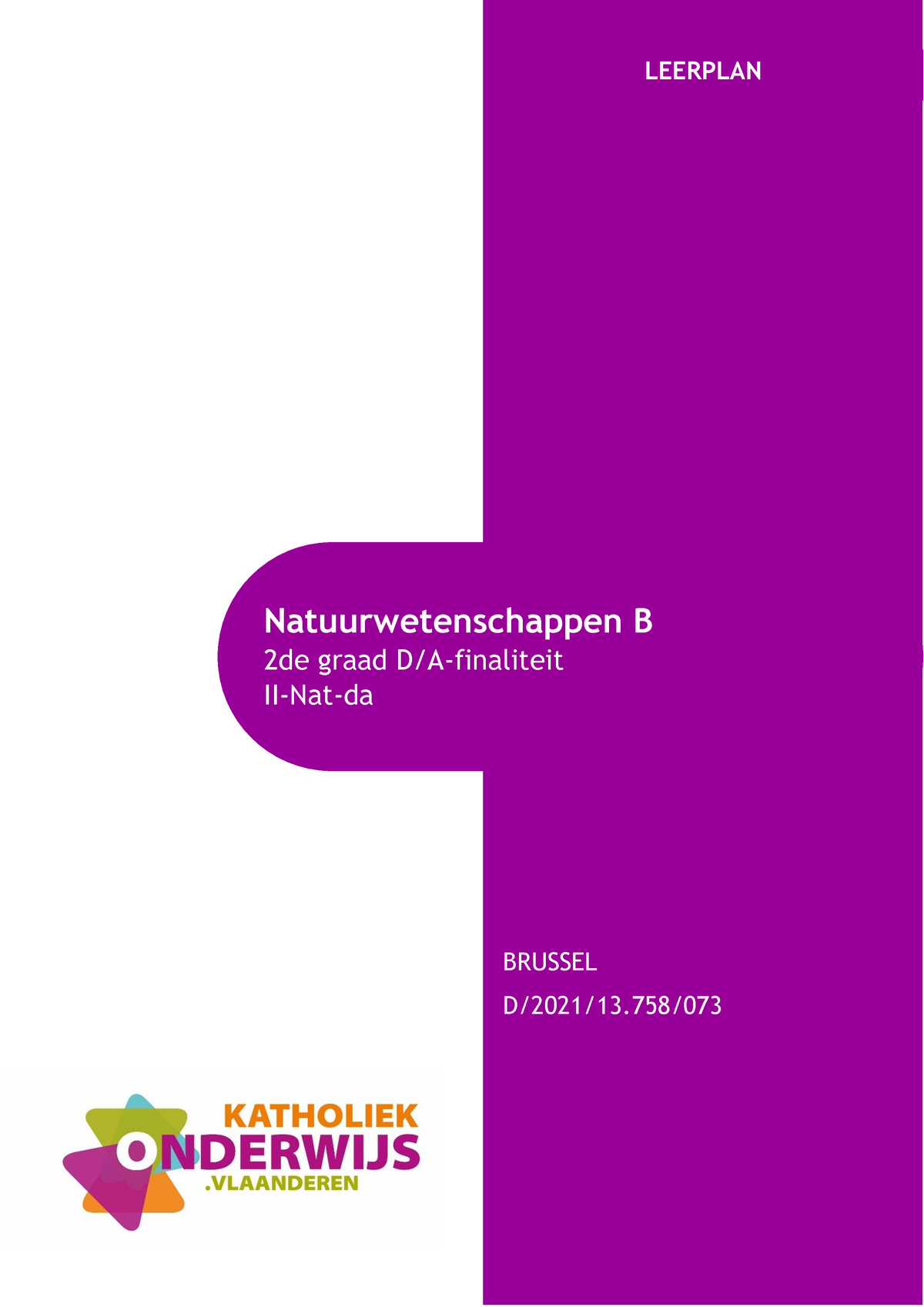 Leerplan%20II-Nat-da - Natuurwetenschappen B 2de Graad D/A-finaliteit ...