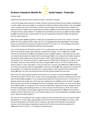 Week 10 Part 1 transcript - Week 10, Part 1: Understanding the politics ...