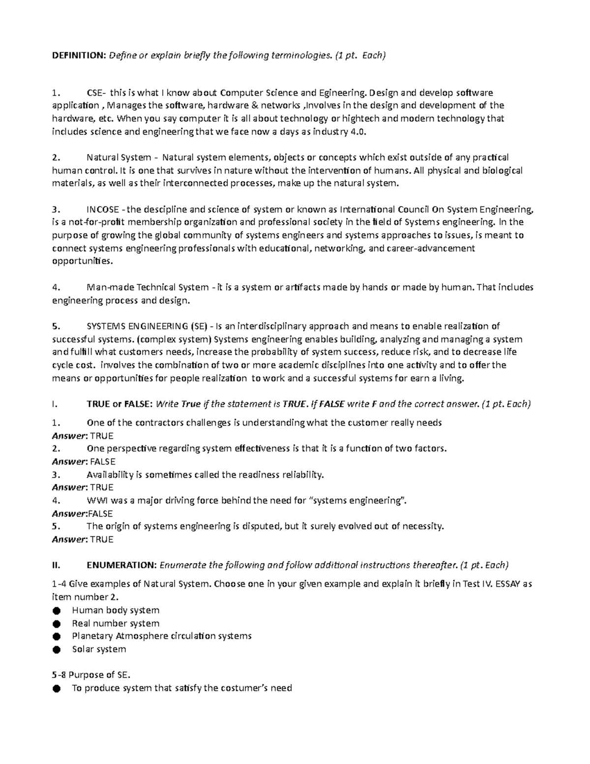 System-engineering - Essays about System Engineering - DEFINITION ...