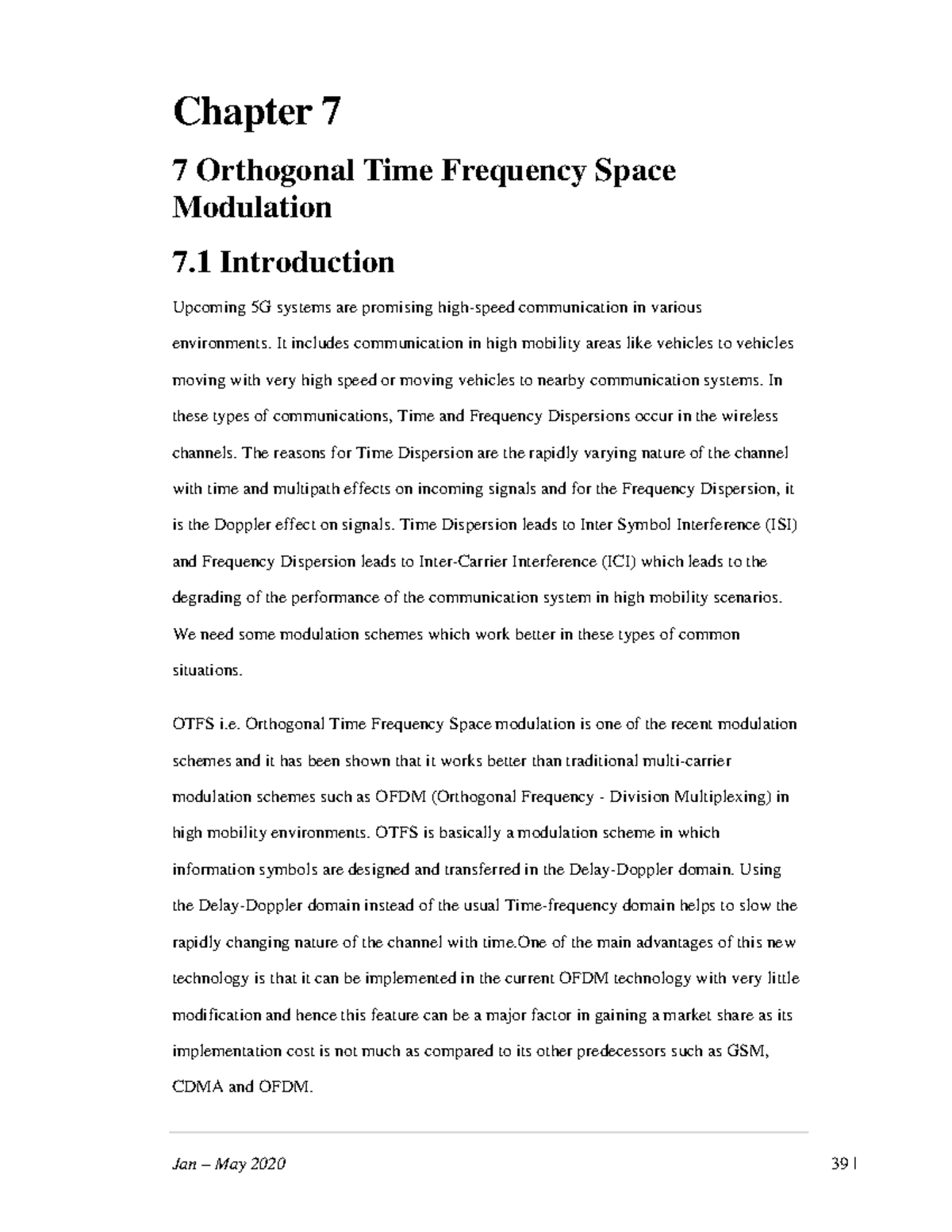 OFS-1 - Chapter 7 7 Orthogonal Time Frequency Space Modulation 7 ...