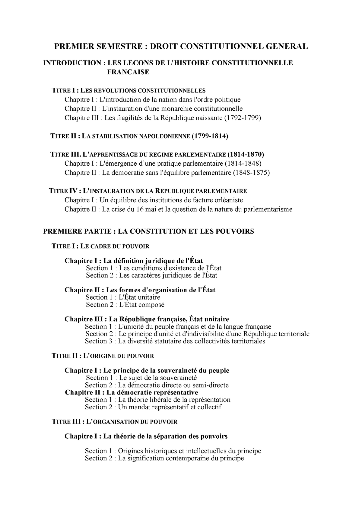 plan type dissertation droit constitutionnel