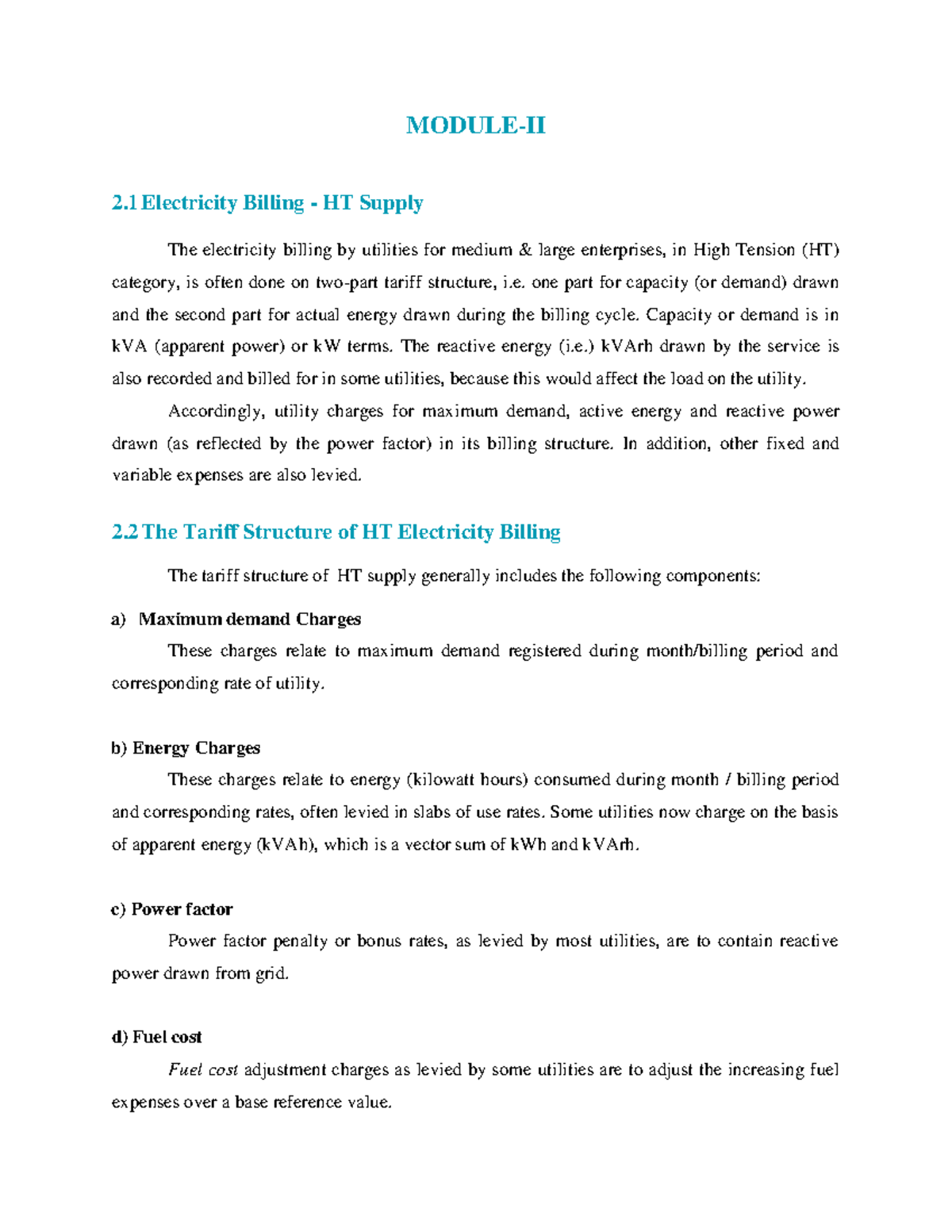Module 2 Lecture notes Energy Conservation and Management KTU Studocu