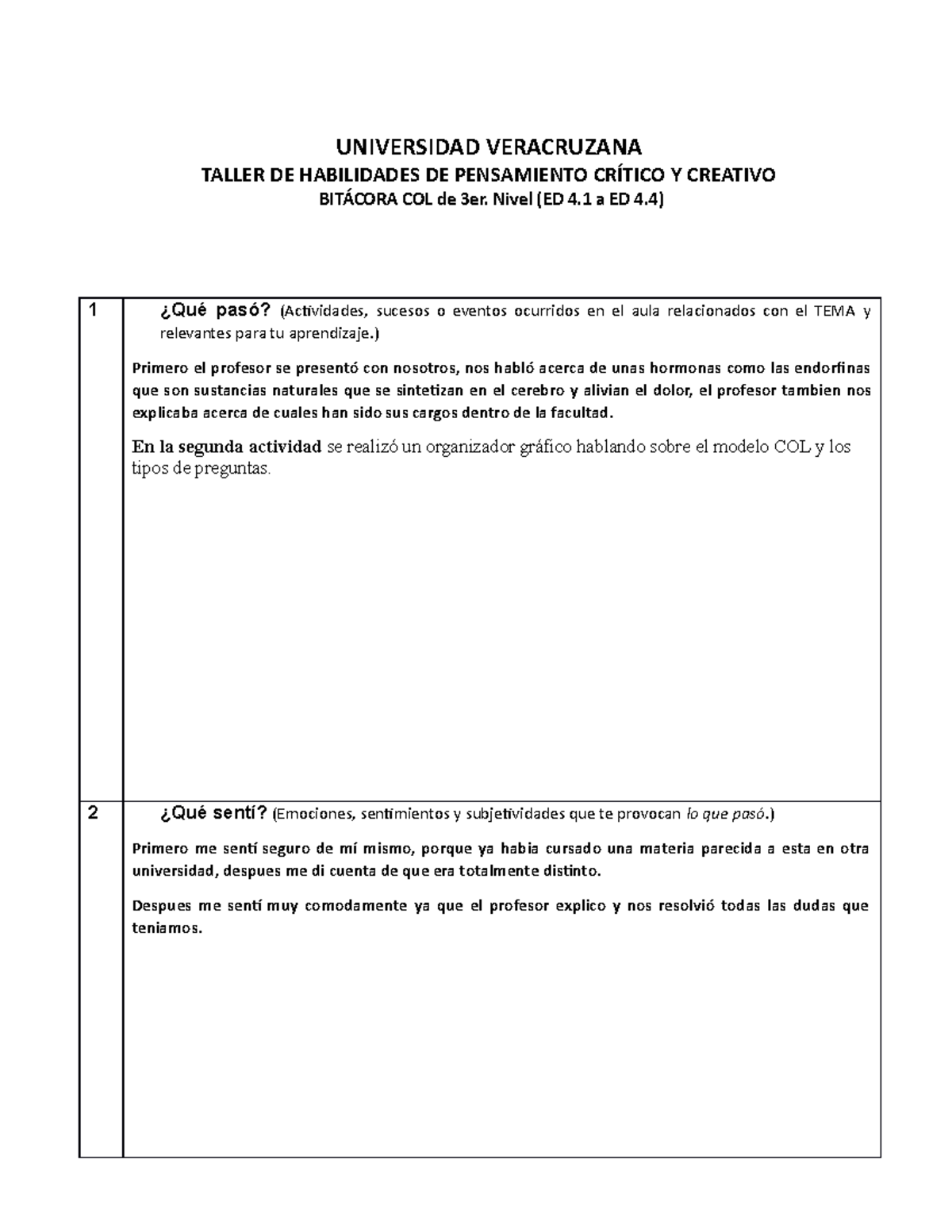 Actividad 3 De La Materia Habilidades Del Pensamiento Critico Y ...