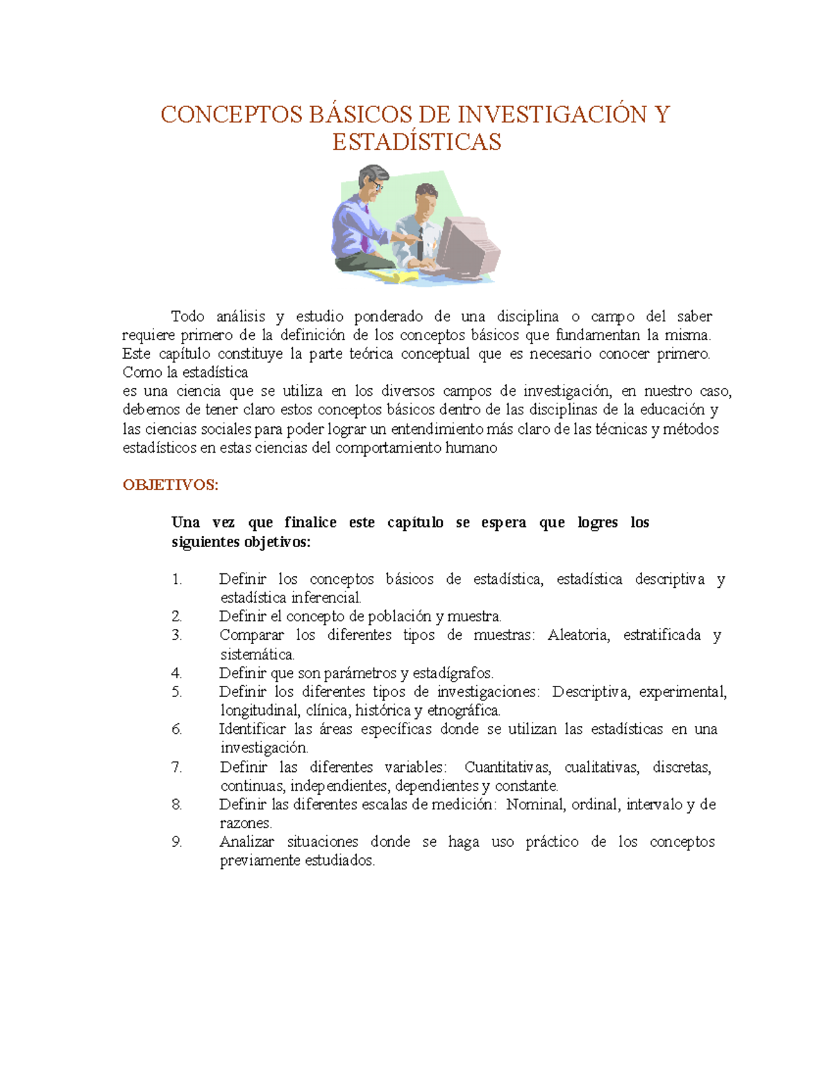 Conceptos Basicos DE Estadistica - CONCEPTOS DE Y Todo Y Estudio ...