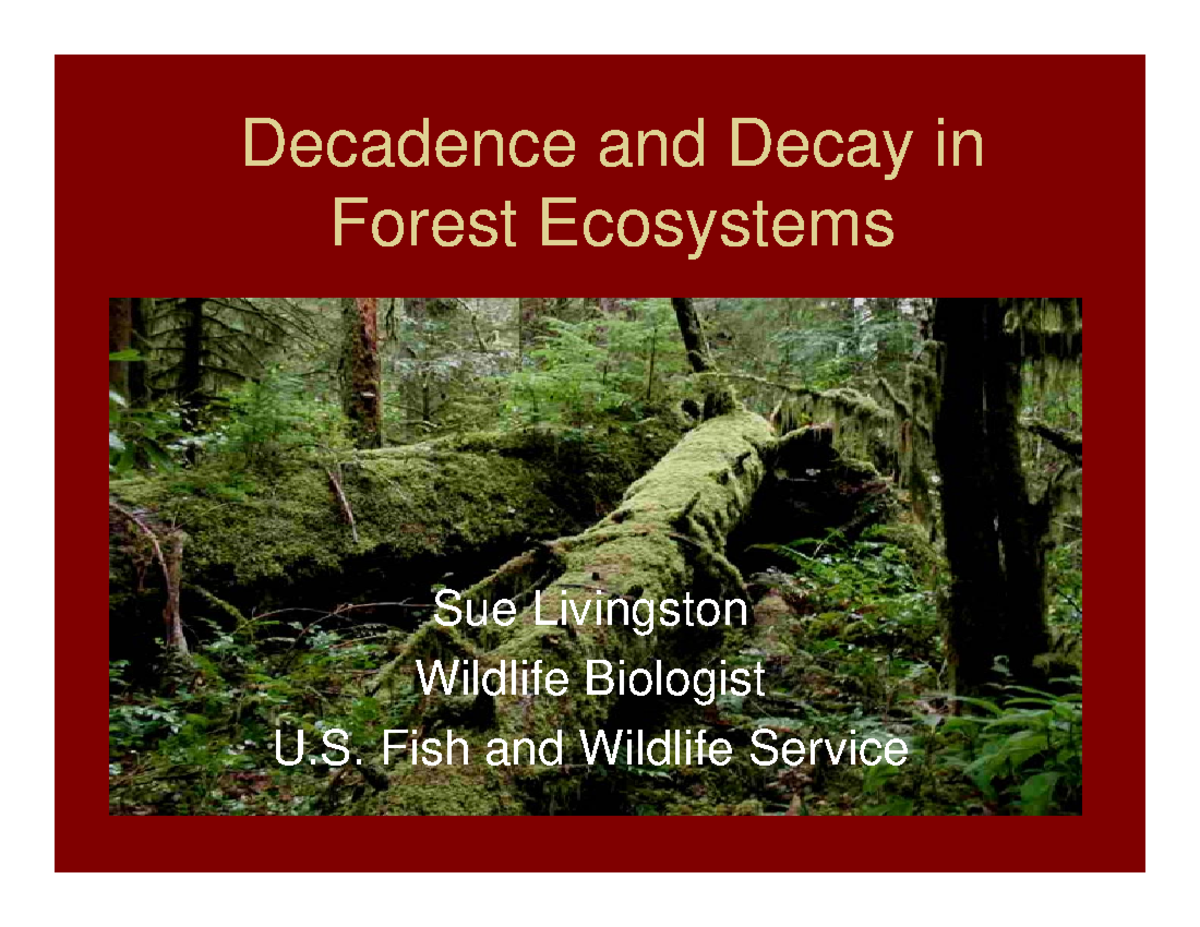 3-Decay processes Livingston - Decadence and Decay in y Forest ...