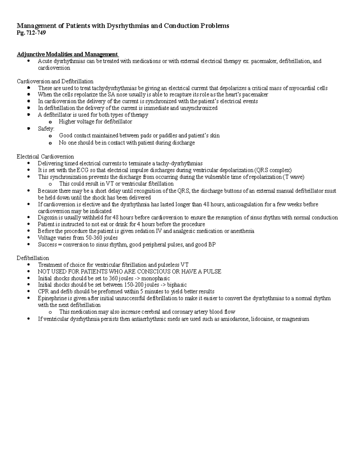 Managment of Dys - How to manage a dysrhythmia from textbook ...