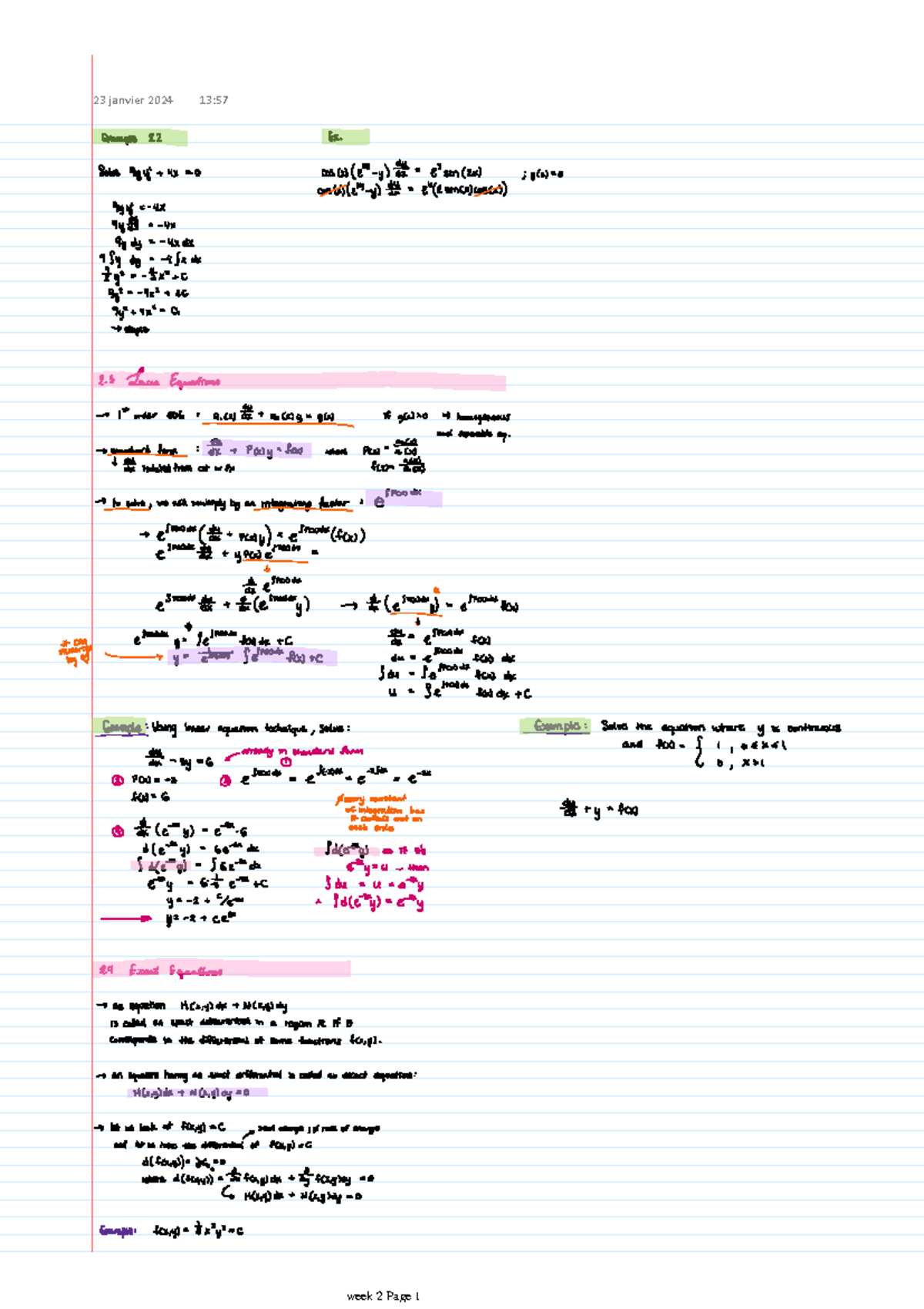 Week 2 class notes - ENGR 213 - 23 janvier 2024 13: week 2 Page week 2 ...