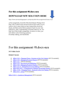 MFT4 - THESE ARE REVISING MATERIALS - MFT-5101_R_Week9-NCU DOWNLOAD NEW ...