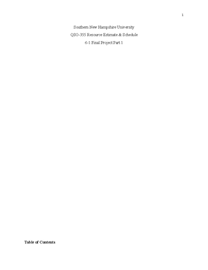 QSO355 Final Project Milestone 2 - Southern New Hampshire University 4 ...