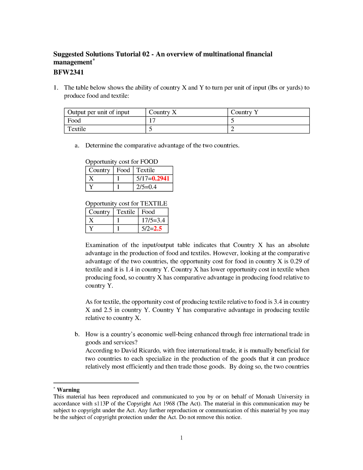 Tutorial Week02 Solution - Introductory Microeconomics - Studocu