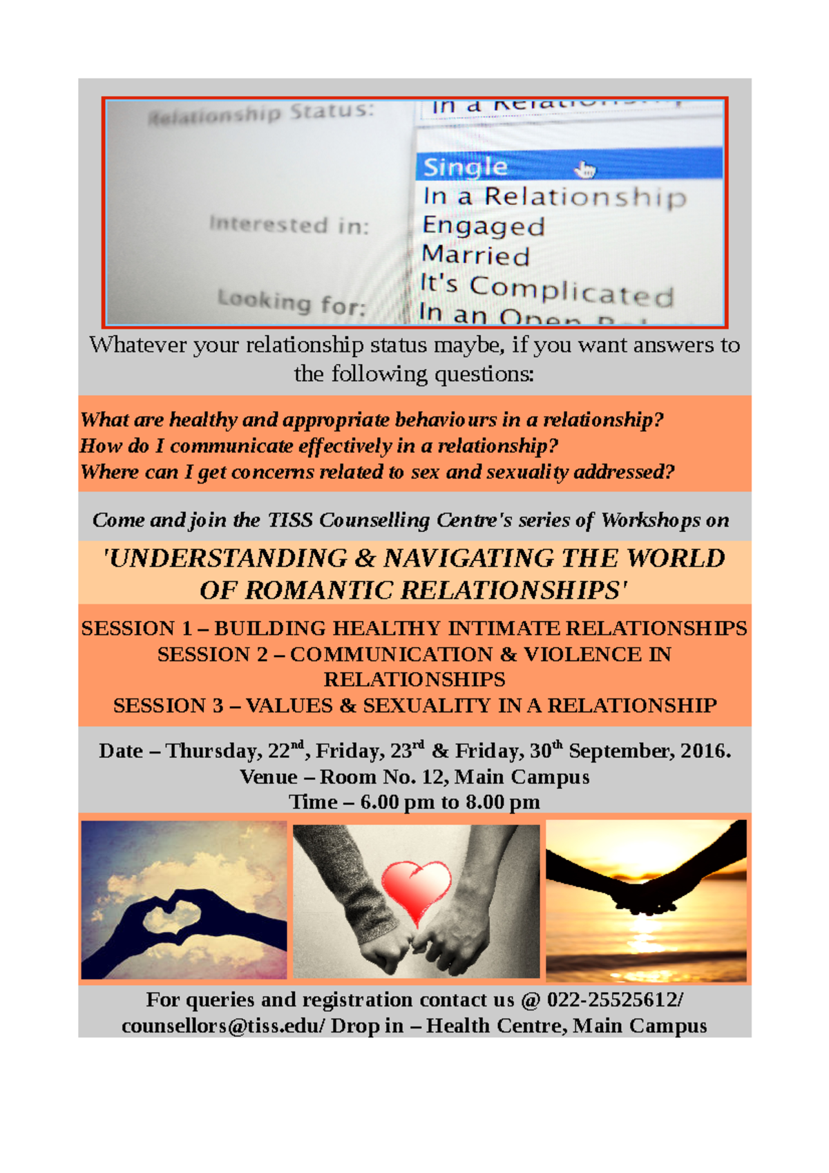 Relationship+Workshop+September+2016 - Whatever your relationship ...