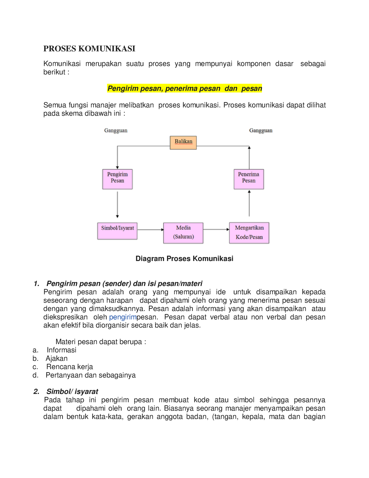 Modul 3 Komunikasi Bisnis - PROSES KOMUNIKASI Komunikasi Merupakan ...