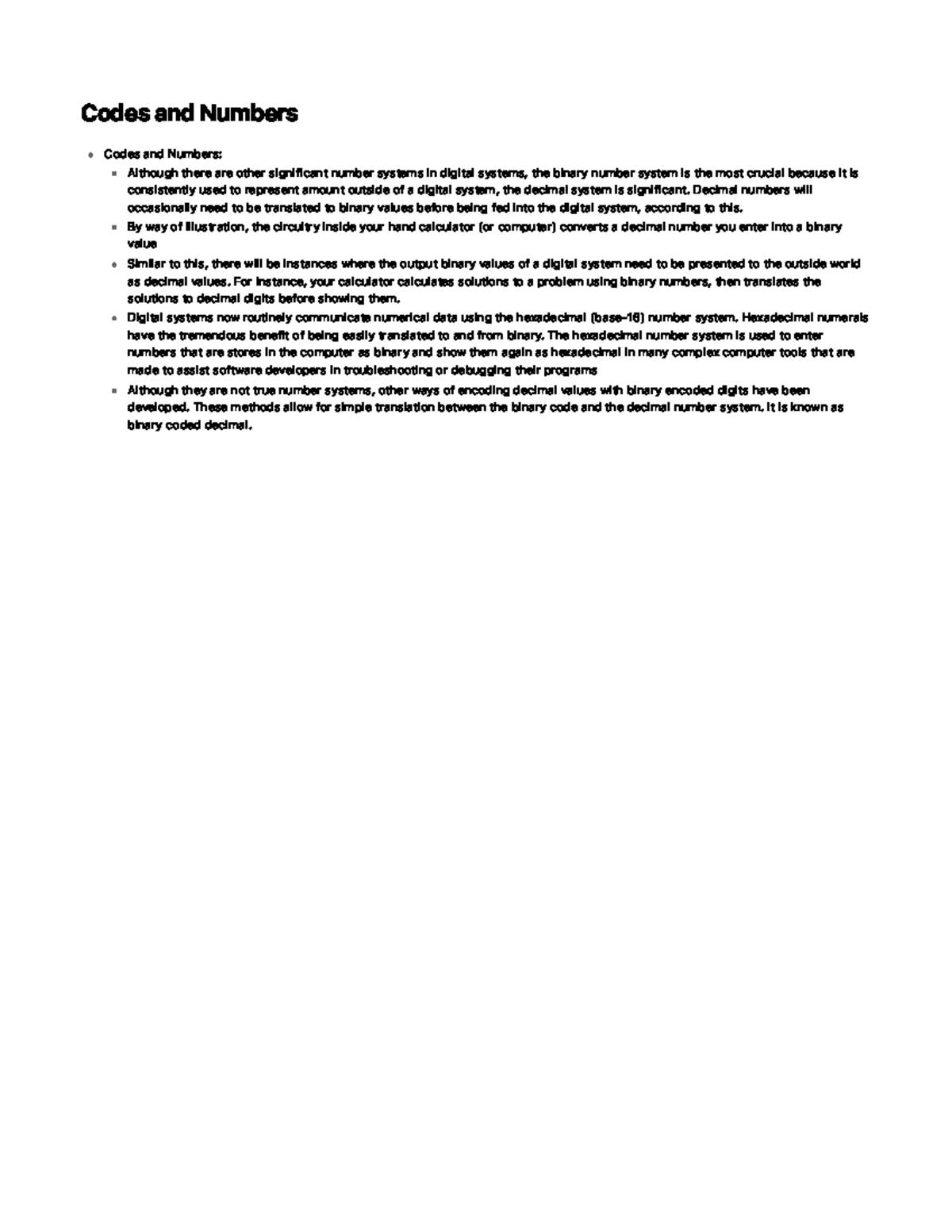 Codes and Numbers Prof. F. Fischman Codes and Numbers C o d e s a n d N u m b e rs A l t h