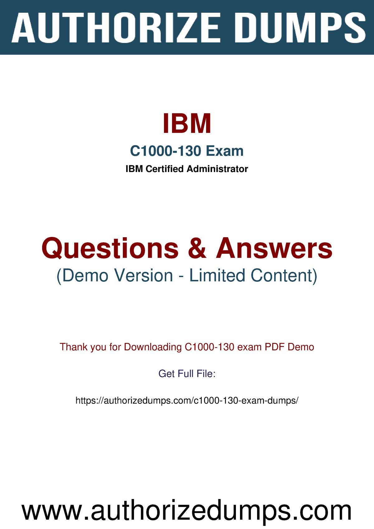 C1000-130 Certification Exam Infor