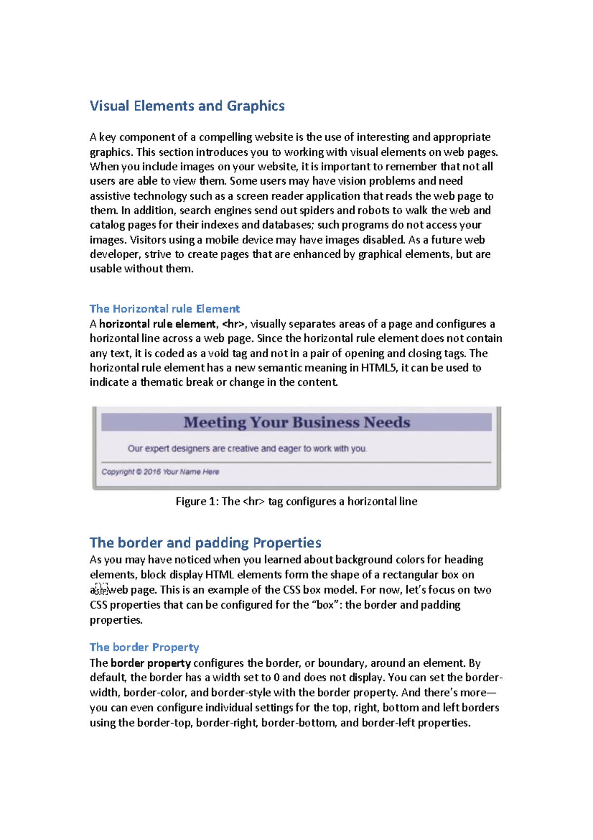Visual+Elements+and+Graphics+ Notes+ PDF+version - Visual Elements and ...