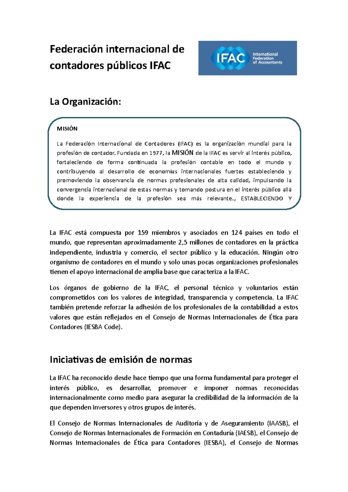 Federaci N Internacional De Contadores P Blicos Ifac Ii Federaci N