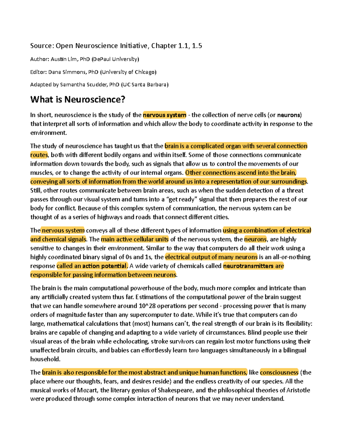 PSY106Week1Readings - read it - Source: Open Neuroscience Ini a ve ...