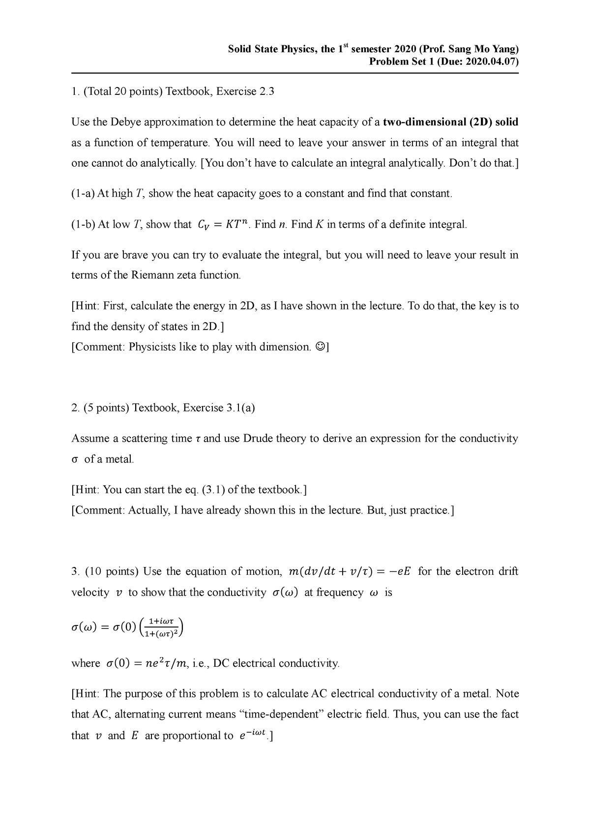 solid-state-physics-problem-set-1-solid-state-physics-the-1st