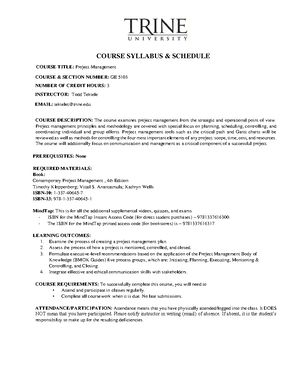 EM 636-851 Project Management - New Jersey Institute of Technology ...