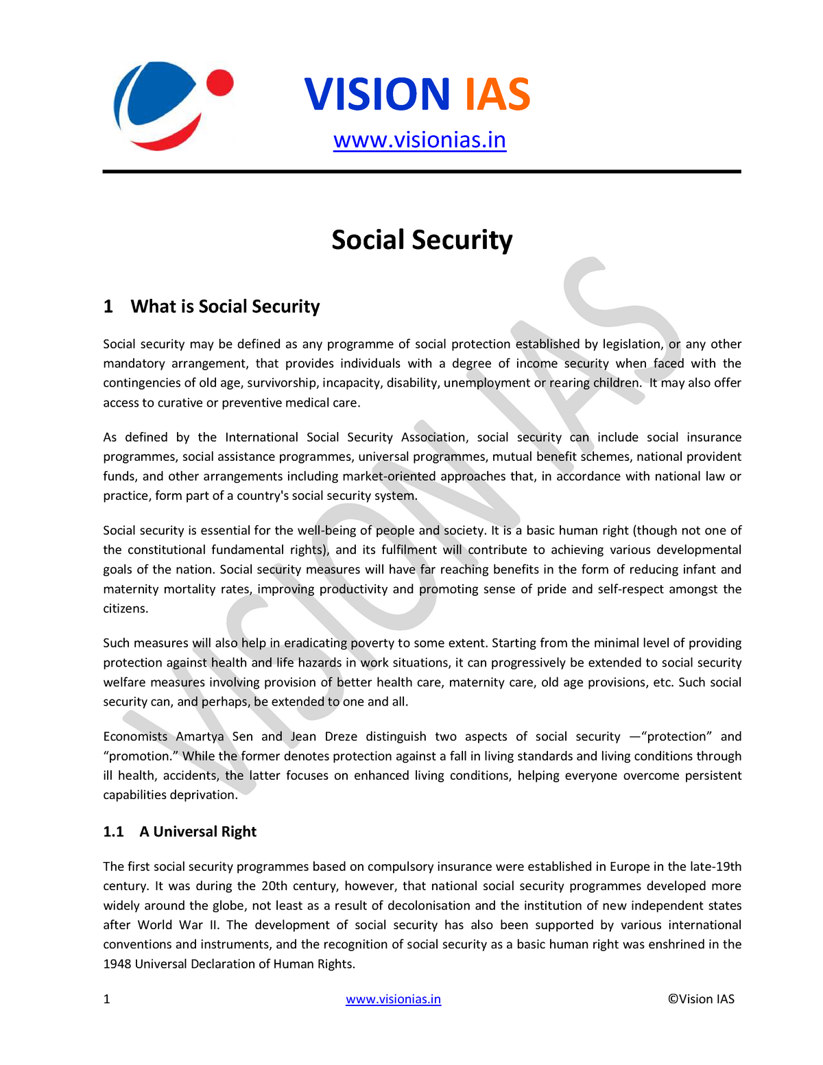 social security assignment