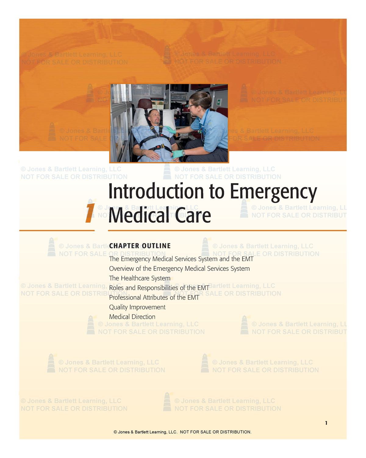 085335 CH01 Henry - Stuidy - 1 Introduction To Emergency 1 Medical Care ...