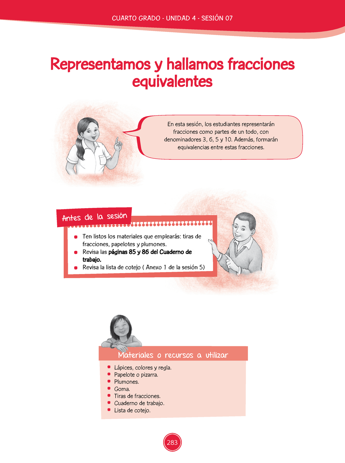 Representamos Y Hallamos Fracciones Equivalentes - Ten Listos Los ...