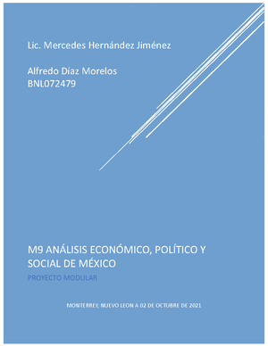 M10 Análisis Económico, Político Y Social De México FLN A - M10 ...