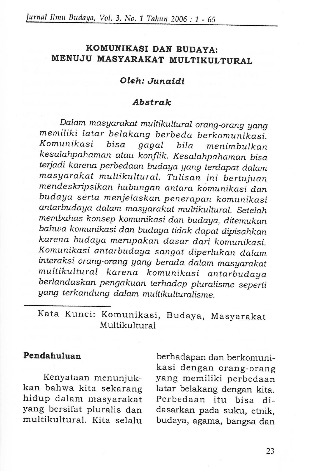 99753 ID Komunikasi Dan Budaya Menuju Masyarakat - Ilmu Komunikasi ...