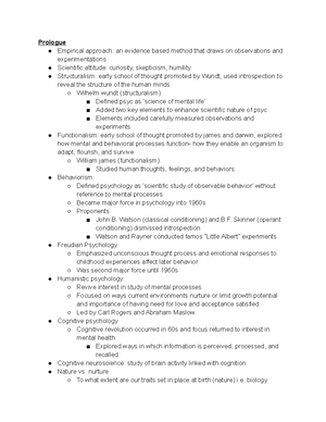 Practice Test 1 Psych - Si Session - Psychological Science 1305 9/12 ...