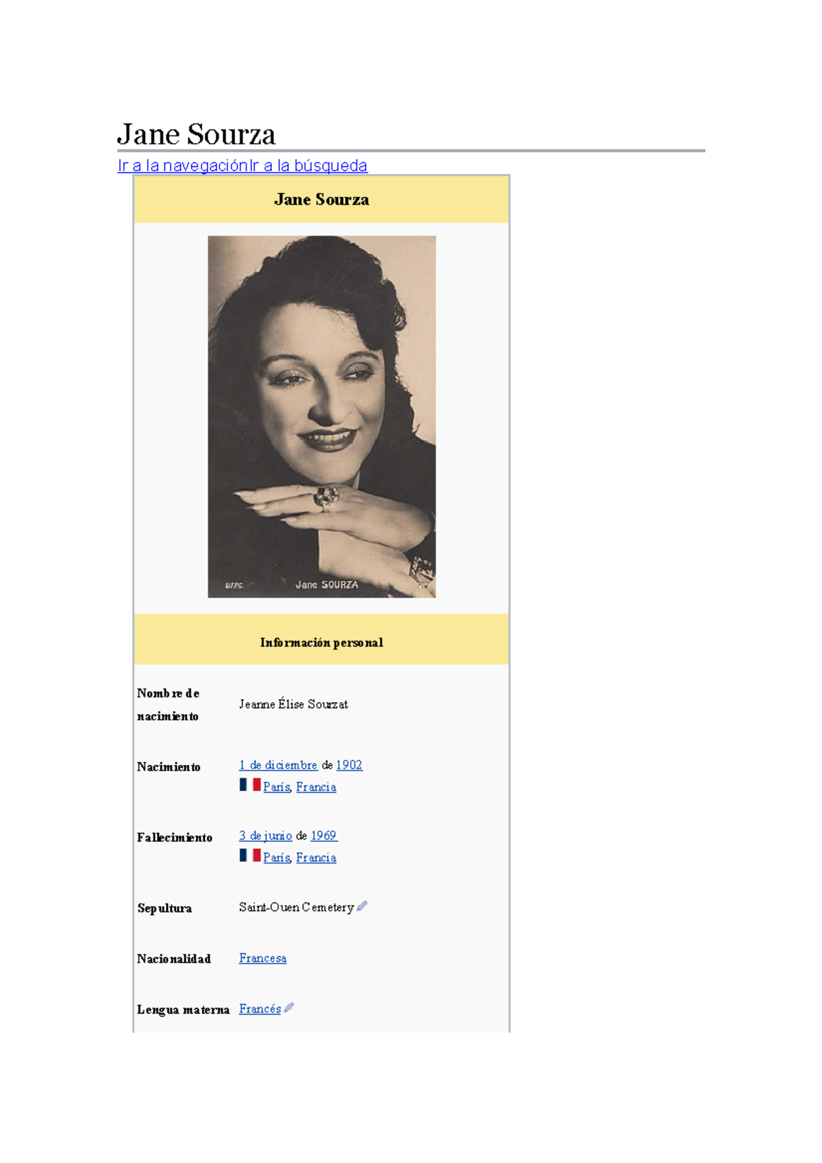 Jane Sourza Resumen Jane Sourza Ir a la navegación Ir a la búsqueda