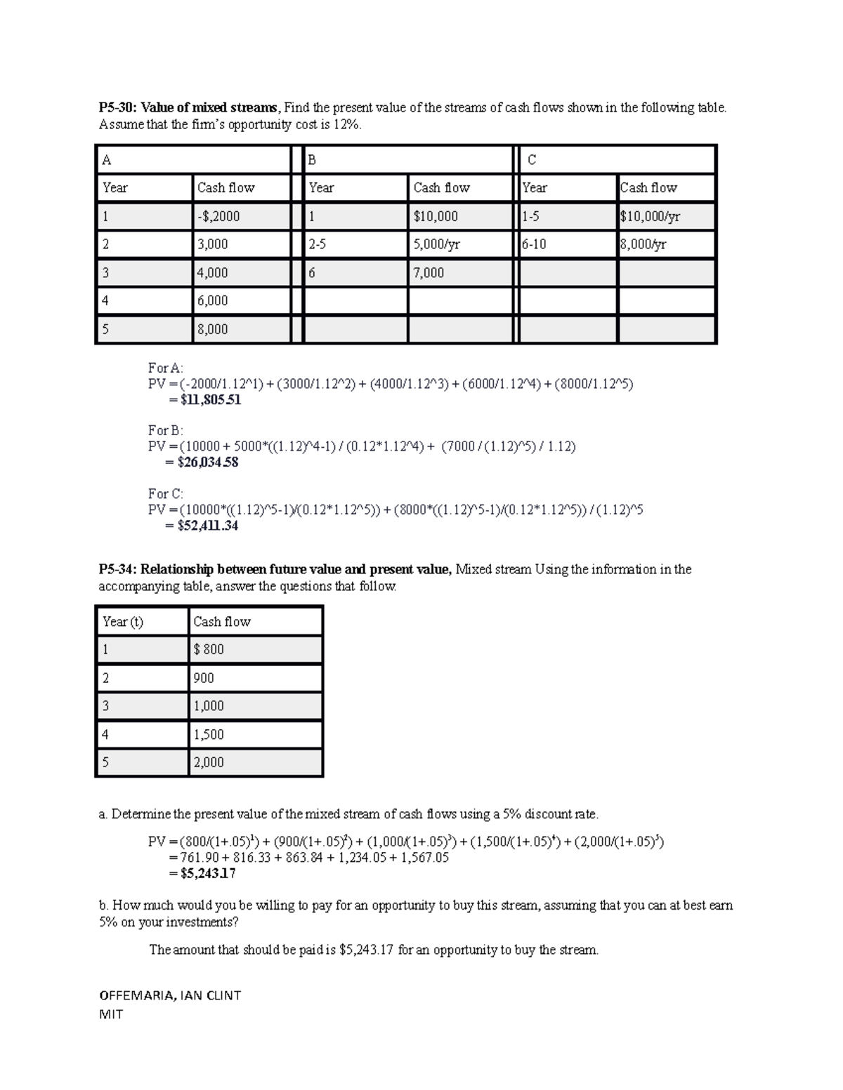 answer-time-value-of-money-p5-30-value-of-mixed-streams-find-the