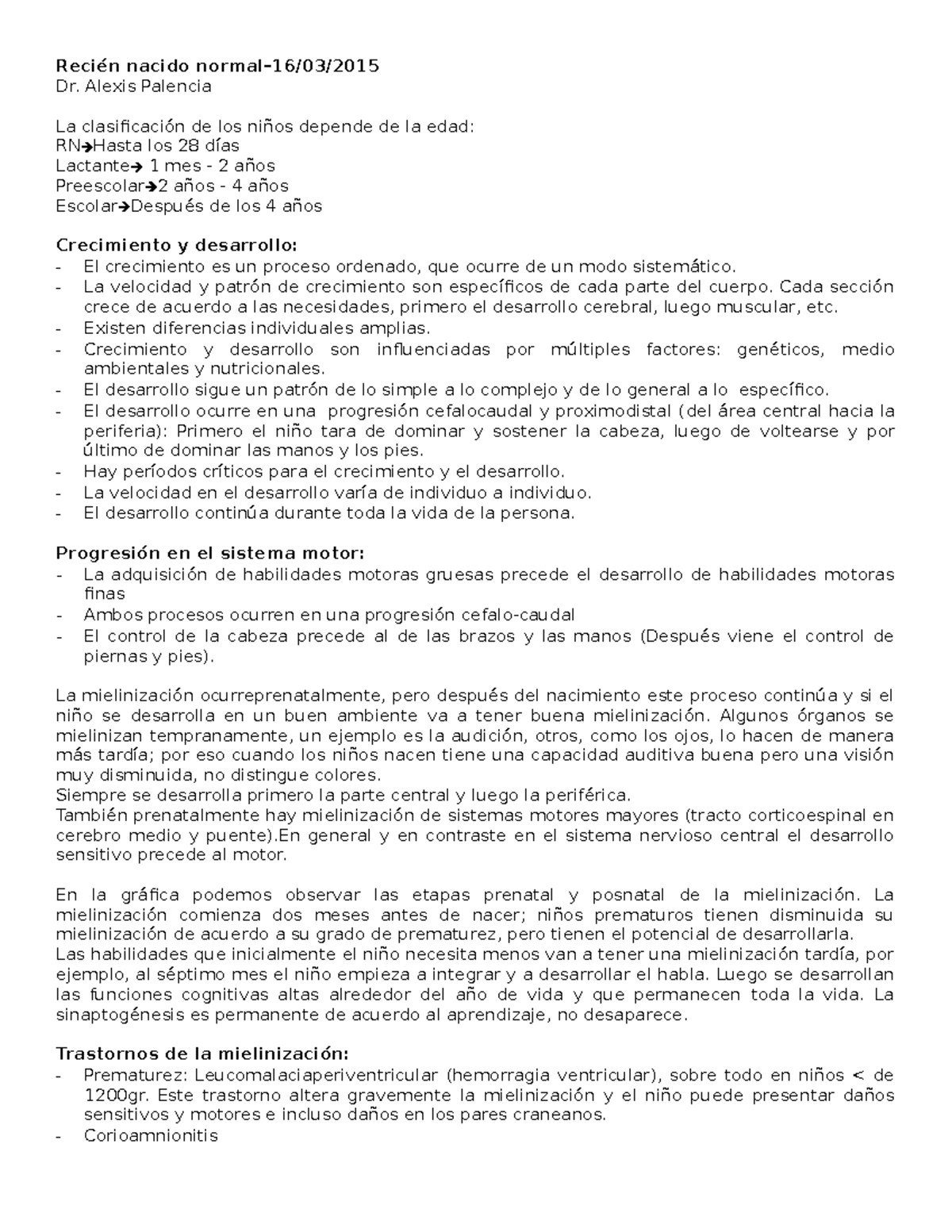 Clase 2 - Recién nacido normal - Dr. Alexis Palencia - Recién nacido ...