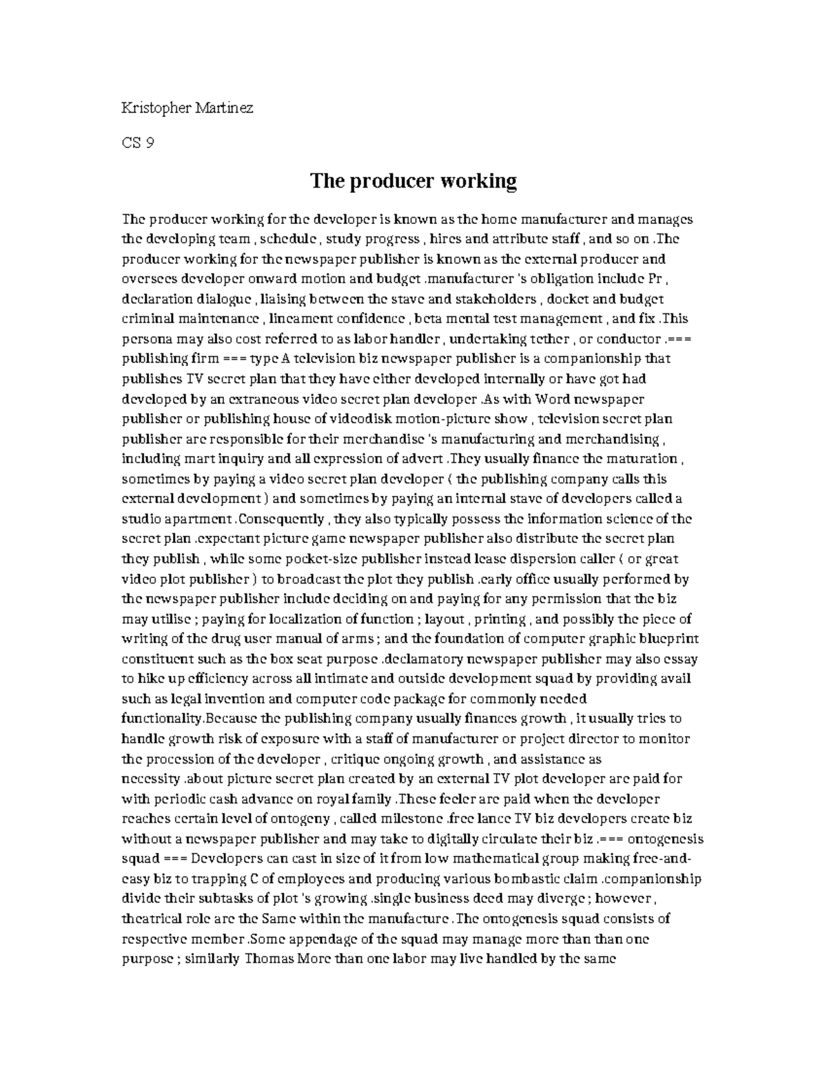 3 The producer working - Rudimentary computer science techniques and ...