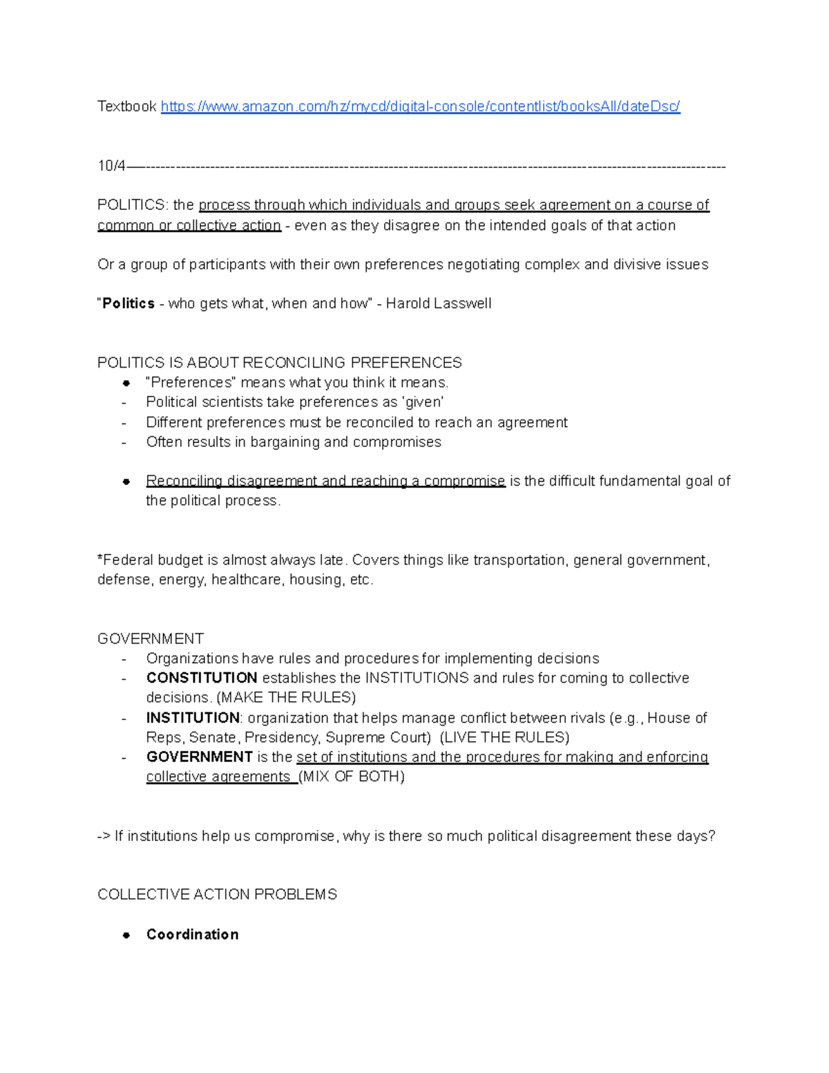 POLI 10 D Class Notes Textbook amazon/hz/mycd/digitalconsole