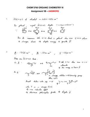 CHEM2700-2720-Part 6-Practice Problems And Assignment - 1 (I) Practice ...