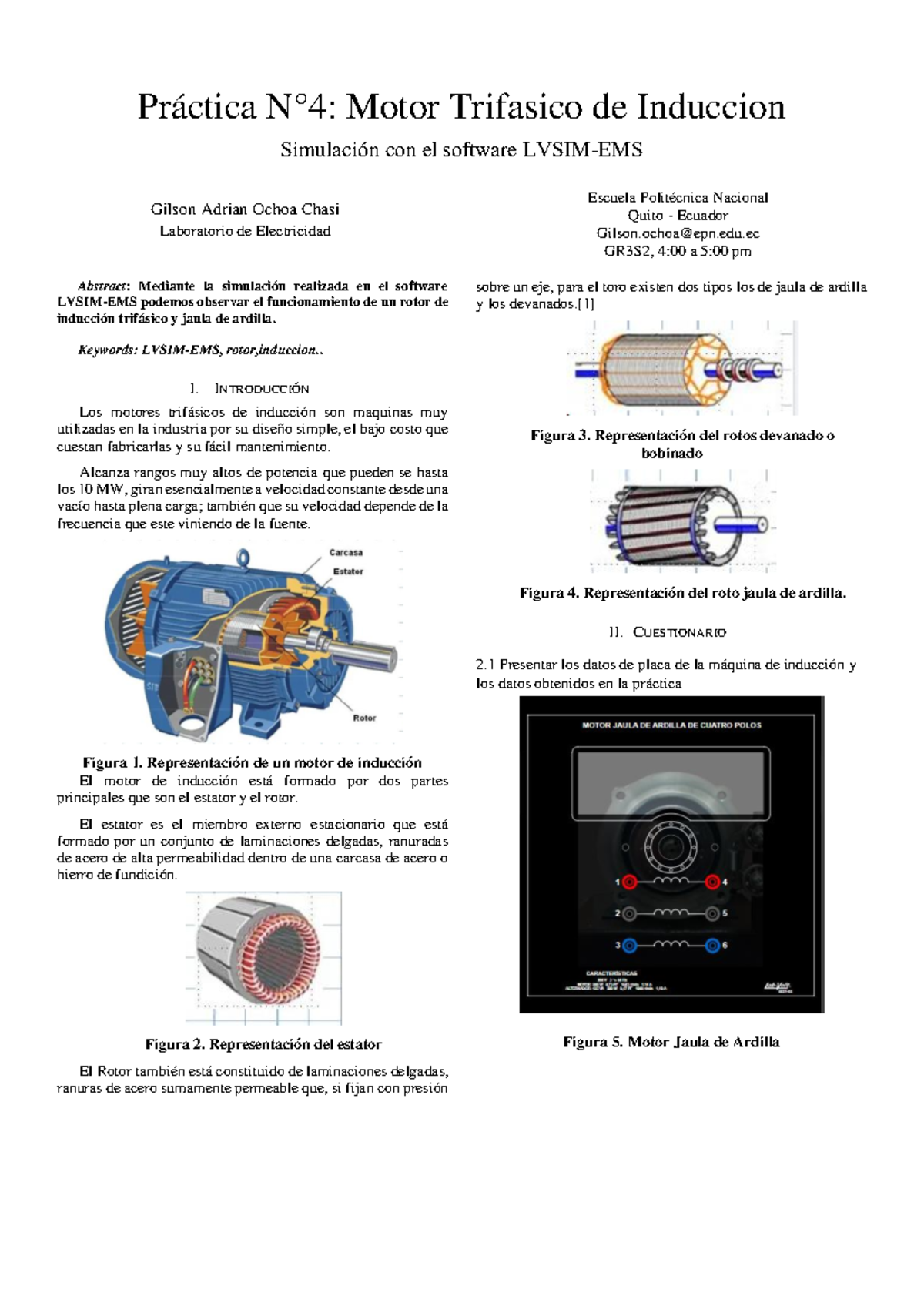 Electricidad P4 - Práctica N°4: Motor Trifasico de Induccion Simulación ...