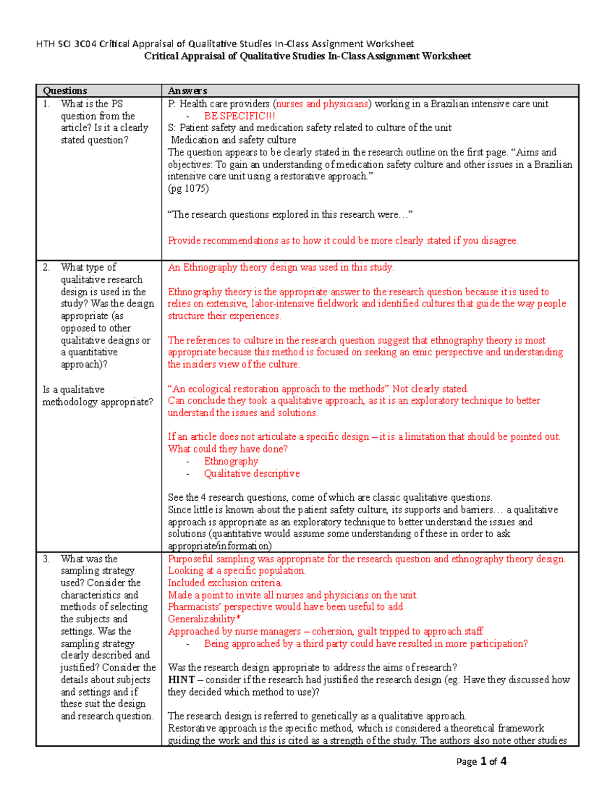 qualitative dissertation review worksheet