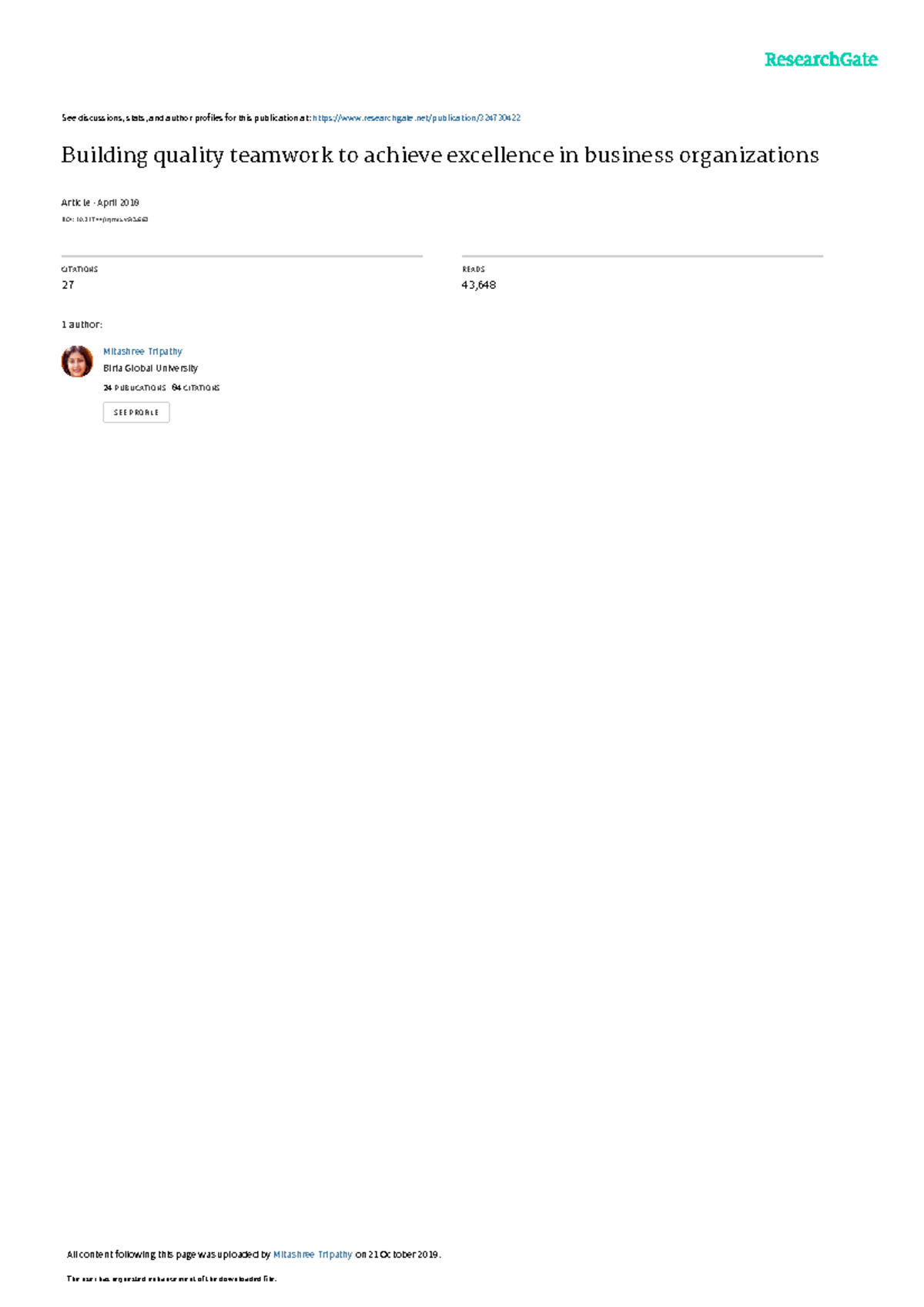 3 teamwork - practice - See discussions, stats, and author profiles for ...