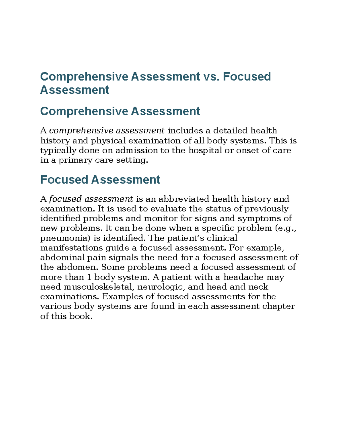 comprehensive-assessment-vs-focused-assessment-comprehensive