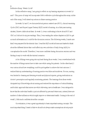 Reflective Essay Nrsg Nrsg Studocu Good English Essays Examples also Business Plan Writers Edmonton Cheap Scholarship Writers