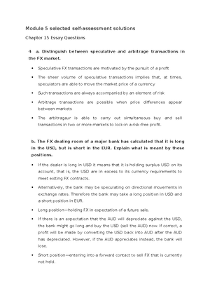 Module 4 selected self-assessment solutions - Module 4 selected self ...