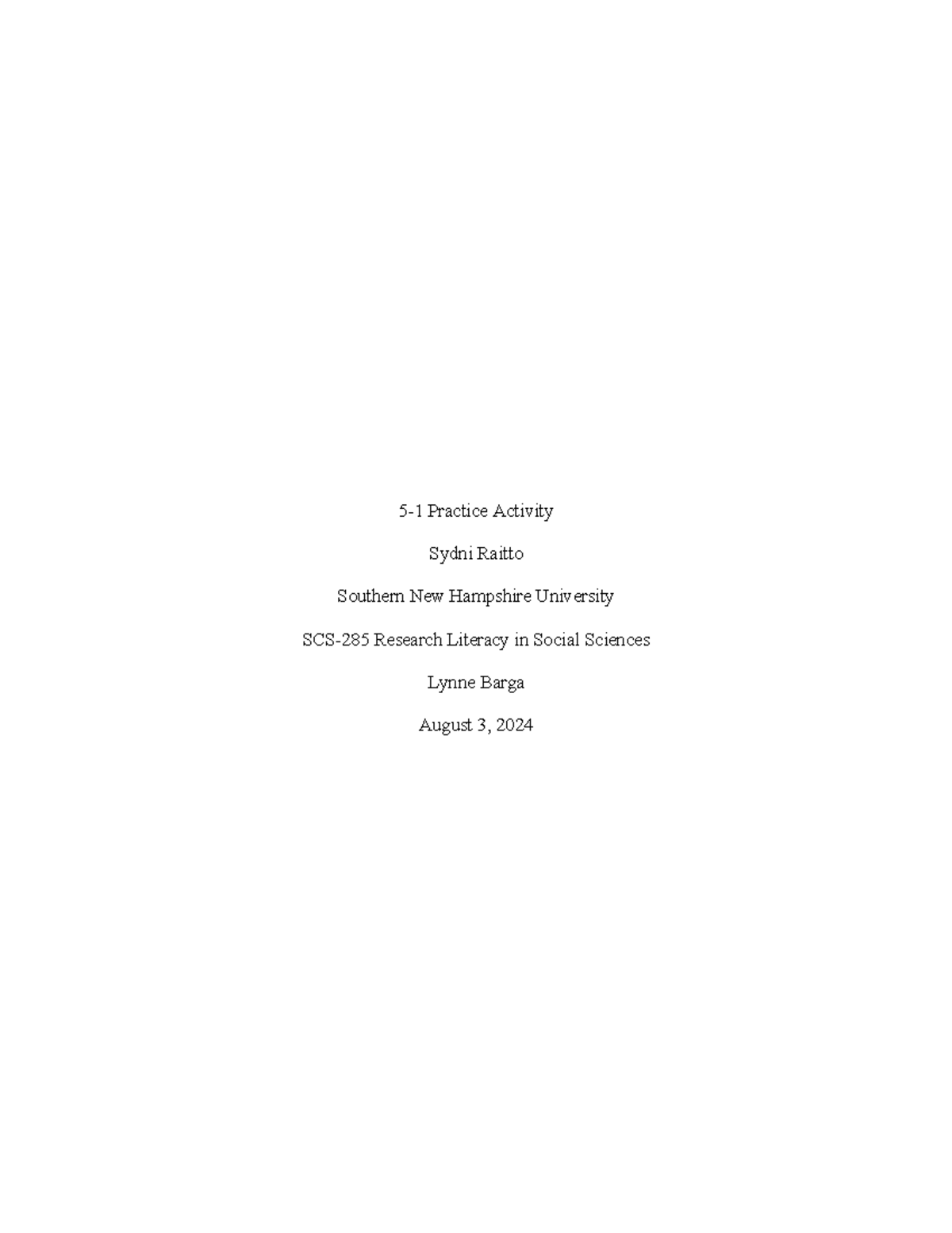 5-1 Practice - Module 5 Coursework - SCS-285-H7706 - 5-1 Practice ...